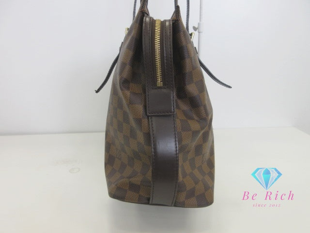 ルイ ヴィトン LOUIS VUITTON トートバッグ ショルダーバッグ ダミエ チェルシー N51119 エベヌ ブラウン 茶 PVC レザー ハンドバッグ 肩掛け バッグ 鞄 メンズ レディース 【中古】【送料無料】 bk9892