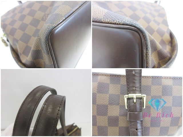 ルイ ヴィトン LOUIS VUITTON トートバッグ ショルダーバッグ ダミエ チェルシー N51119 エベヌ ブラウン 茶 PVC レザー ハンドバッグ 肩掛け バッグ 鞄 メンズ レディース 【中古】【送料無料】 bk9892