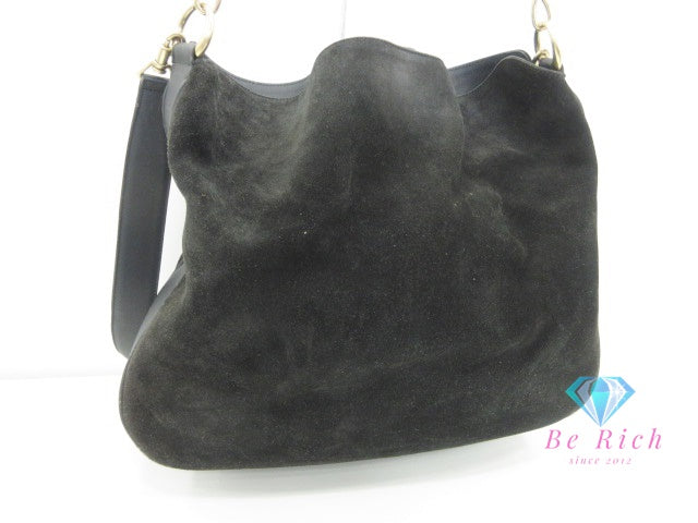 グッチ GUCCI 2way ハンドバッグ ショルダーバッグ 001.0166.1577 バンブー ハンドル ブラック 黒 レザー トート ロゴ 手提げ 肩掛け 鞄 【中古】【送料無料】 bk9895