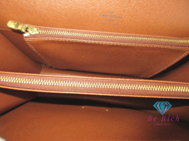 ルイ ヴィトン LOUIS VUITTON モノグラム コンコルド M51190 LV ロゴ ブラウン 茶 PVC レザー ハンドバッグ 手提げ  鞄【中古】【送料無料】bk9930