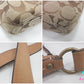 コーチ COACH 2way ショルダーバッグ 10403 シグネチャー ミディアム ダッフル カーキ ブラウン 茶 キャンバス レザー ロゴ クロスボディ 斜め掛け 鞄  【中古】【送料無料】 bk9939