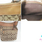 コーチ COACH 2way ショルダーバッグ 10403 シグネチャー ミディアム ダッフル カーキ ブラウン 茶 キャンバス レザー ロゴ クロスボディ 斜め掛け 鞄  【中古】【送料無料】 bk9939