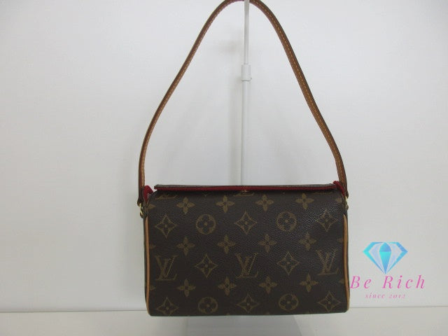 ルイ ヴィトン LOUIS VUITTON ハンドバッグ モノグラム レシタル M51900 茶 ブラウン LV ロゴ ショルダーバッグ 鞄 【中古】【送料無料】 bk9946