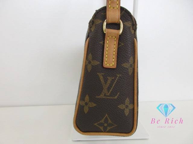 ルイ ヴィトン LOUIS VUITTON ハンドバッグ モノグラム レシタル M51900 茶 ブラウン LV ロゴ ショルダーバッグ 鞄 【中古】【送料無料】 bk9946