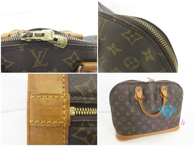 ルイ ヴィトン LOUIS VUITTON ハンドバッグ モノグラム アルマ M51130 茶 ブラウン PVC レザー LV ロゴ ショルダーバッグ 手提げ 鞄 【中古】【送料無料】bk9958