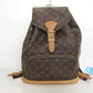 ルイ ヴィトン LOUIS VUITTON バックパック リュック モノグラム モンスリ GM M51135 茶 ブラウン ショルダーバッグ 肩掛け 鞄  【中古】【送料無料】 bk9965