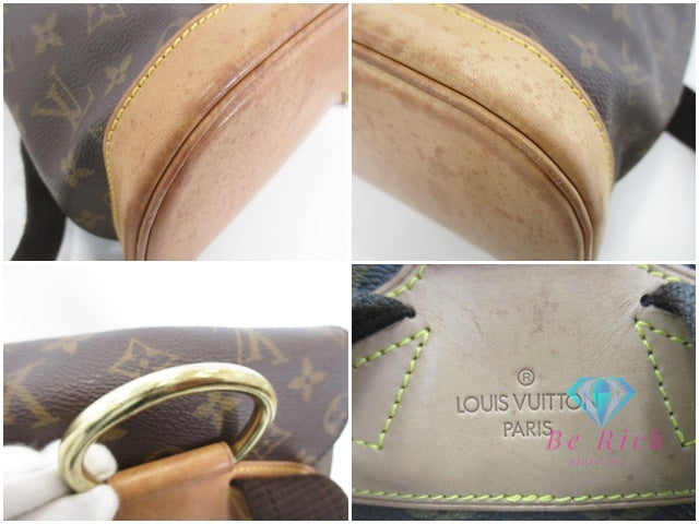 ルイ ヴィトン LOUIS VUITTON バックパック リュック モノグラム モンスリ GM M51135 茶 ブラウン ショルダーバッグ 肩掛け 鞄  【中古】【送料無料】 bk9965