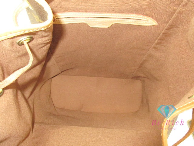 ルイ ヴィトン LOUIS VUITTON バックパック リュック モノグラム モンスリ GM M51135 茶 ブラウン ショルダーバッグ 肩掛け 鞄  【中古】【送料無料】 bk9965
