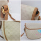 グッチ GUCCI ショルダーバッグ マイクロ GG 001 58 0930 PVC レザー ロゴ ベージュ ブラウン ポシェット 肩掛け 【中古】【送料無料】 bk9974