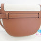 美品 ロエベ LOEWE アナグラム ゲートデュアル ミニ ショルダーバッグ A650N46X10 ベージュ ブラウン キャンバス レザー ロゴ 肩掛け 鞄【中古】【送料無料】 bk9981