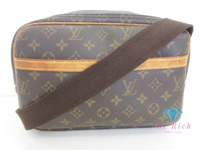 ルイ ヴィトン LOUIS VUITTON ショルダーバッグ モノグラム リポーター PM M45254 ブラウン 茶 PVC レザー LV ロゴ カメラバッグ クロスボディ 斜め掛け 鞄  【中古】【送料無料】 bk9988