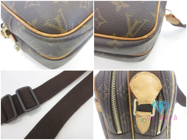 ルイ ヴィトン LOUIS VUITTON ショルダーバッグ モノグラム リポーター PM M45254 ブラウン 茶 PVC レザー LV ロゴ カメラバッグ クロスボディ 斜め掛け 鞄  【中古】【送料無料】 bk9988