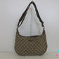 グッチ GUCCI ショルダーバッグ 122790 GG ベージュ 茶 キャンバス レザー ロゴ ホーボー クロズボディ 鞄  【中古】【送料無料】 bk9994