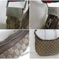グッチ GUCCI ショルダーバッグ 122790 GG ベージュ 茶 キャンバス レザー ロゴ ホーボー クロズボディ 鞄  【中古】【送料無料】 bk9994