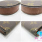 ルイ ヴィトン LOUIS VUITTON コインケース M61960 モノグラム ポルト モネ キュヴェット ブラウン 茶 PVC レザー LV ロゴ 小銭入れ コンパクト ウォレット 【中古】【送料無料】 bs3220