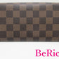 ルイ ヴィトン LOUIS VUITTON 長財布 ダミエ ポルト フォイユ サラ N61734 LV ロゴ 二つ折り財布 ロング ウォレット 【中古】【送料無料】 bs3279