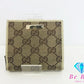 グッチ GUCCI Wホック 二つ折り財布 146568 GG カーキ アイボリー キャンバス レザー ロゴ コンパクト ウォレット  【中古】【送料無料】bs3336