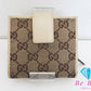 グッチ GUCCI Wホック 二つ折り財布 146568 GG カーキ アイボリー キャンバス レザー ロゴ コンパクト ウォレット  【中古】【送料無料】bs3336