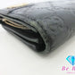 グッチ GUCCI  二つ折り長財布 154257 GG シマ レザー 黒 ブラック  ロングウォレット レディース【中古】【送料無料】bs3440