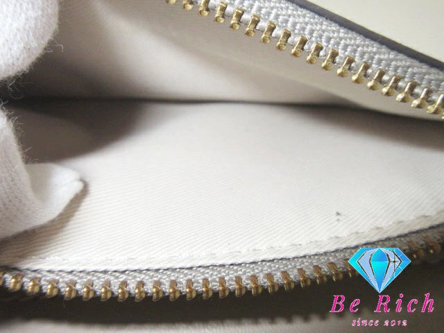 マークジェイコブス MARC JACOBS 二つ折り財布 S174L03FA22 ザ スリム 84 スモール バイフォールド ウォレット セメント グレー ゴート レザー ロゴ 二つ折り財布 コンパクト ミニ   【中古】【送料無料】 bs3441