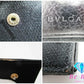 ブルガリ BVLGARI Wホック 二つ折り財布 ロゴマニア ブラック 黒 キャンバス レザー ロゴ ミニ コンパクト ウォレット  【中古】【送料無料】 bs3493