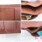 ルイ ヴィトン LOUIS VUITTON 二つ折り財布 コンパクト ジップ M61667 茶 ブラウン PVC レザー LV ロゴ ウォレット  【中古】【送料無料】bs3534