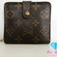 ルイ ヴィトン LOUIS VUITTON 二つ折り財布 コンパクト ジップ M61667 茶 ブラウン PVC レザー LV ロゴ ウォレット  【中古】【送料無料】bs3534