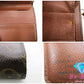ルイ ヴィトン LOUIS VUITTON 二つ折り財布 コンパクト ジップ M61667 茶 ブラウン PVC レザー LV ロゴ ウォレット  【中古】【送料無料】bs3534