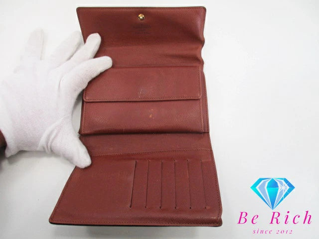 ルイ ヴィトン LOUIS VUITTON 三つ折り財布 モノグラム ポルトトレゾール エテュイシェキエ M61200 LV ロゴ 二つ折り財布 中財布 ミディアム ウォレット 【中古】【送料無料】 bs3582