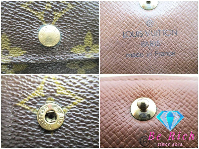 ルイ ヴィトン LOUIS VUITTON 三つ折り財布 モノグラム ポルトトレゾール エテュイシェキエ M61200 LV ロゴ 二つ折り財布 中財布 ミディアム ウォレット 【中古】【送料無料】 bs3582