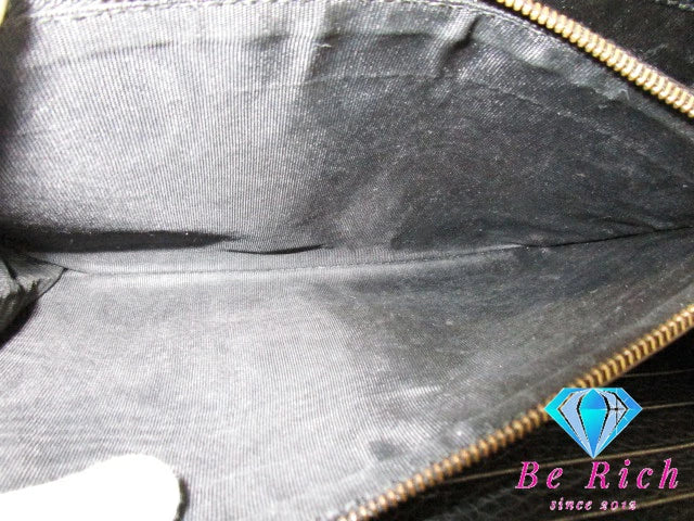 グッチ GUCCI チェーン ウォレット 二つ折り 財布 401232 GG マーモント ブラック 黒 ロゴ  レザー ショルダーバッグ 【中古】【送料無料】 bs3616