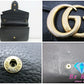 グッチ GUCCI チェーン ウォレット 二つ折り 財布 401232 GG マーモント ブラック 黒 ロゴ  レザー ショルダーバッグ 【中古】【送料無料】 bs3616