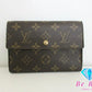 ルイ ヴィトン LOUIS VUITTON 三つ折り財布 モノグラム ポルト トレゾール エテュイ パピエ M61202 LV ロゴ 中財布 ミディアム ウォレット【中古】【送料無料】bs3617