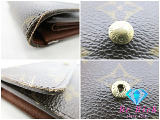 ルイ ヴィトン LOUIS VUITTON 三つ折り財布 モノグラム ポルト