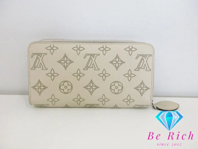 ルイ ヴィトン LOUIS VUITTON マヒナ ジッピー ウォレット M61869 イヴォワール カーフ レザー ラウンド ファスナー 長財布 ロング ウォレット 【中古】【送料無料】 bs3619