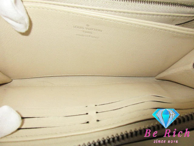 ルイ ヴィトン LOUIS VUITTON マヒナ ジッピー ウォレット M61869 イヴォワール カーフ レザー ラウンド ファスナー 長財布 ロング ウォレット 【中古】【送料無料】 bs3619
