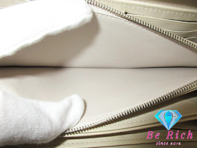 ルイ ヴィトン LOUIS VUITTON マヒナ ジッピー ウォレット M61869 イヴォワール カーフ レザー ラウンド ファスナー 長財布 ロング ウォレット 【中古】【送料無料】 bs3619