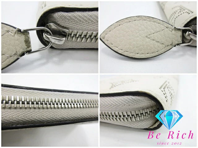 ルイ ヴィトン LOUIS VUITTON マヒナ ジッピー ウォレット M61869 イヴォワール カーフ レザー ラウンド ファスナー 長財布 ロング ウォレット 【中古】【送料無料】 bs3619