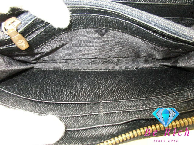 MCM エムシーエム 二つ折り財布 ラウンドファスナー 長財布 スタッズ ヴィセトス モノグラム ロゴ コニャック キャメル レザー ロング ウォレット 【中古】【送料無料】 bs3621