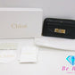 クロエ Chloe ラウンドファスナー 長財布 3P0092 リリィ 黒 ブラック レザー ロゴ ロング ウォレット  【中古】【送料無料】 bs3623