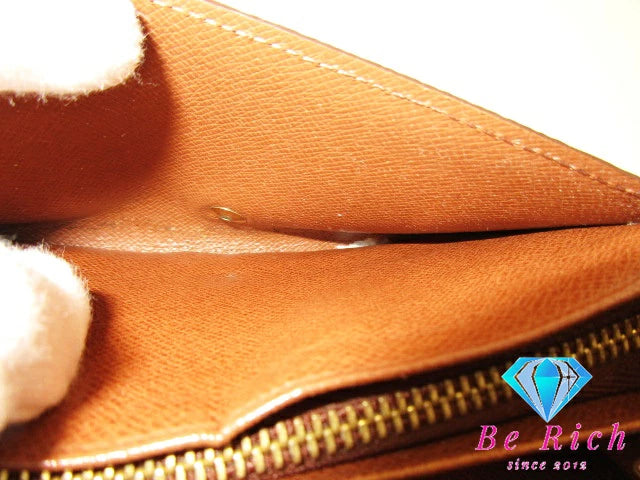 ルイ ヴィトン LOUIS VUITTON 二つ折り財布 モノグラム ポルト モネ ビエ トレゾール M61730 LV ロゴ 中財布 ミディアム コンパクト ウォレット 【中古】【送料無料】bs3624