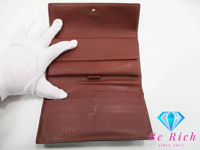 ルイ ヴィトン LOUIS VUITTON 三つ折り財布 長財布 モノグラム ポルト