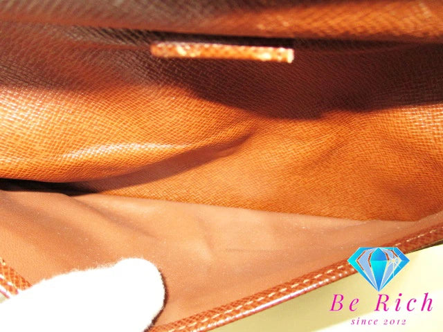 ルイ ヴィトン LOUIS VUITTON 三つ折り財布 長財布 モノグラム ポルト トレゾール インターナショナル M61215 LV ロゴ 二つ折り財布 ロング ウォレット 【中古】【送料無料】bs3629