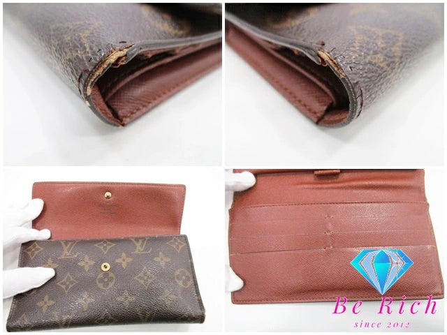 ルイ ヴィトン LOUIS VUITTON 三つ折り財布 長財布 モノグラム ポルト