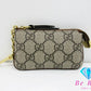 美品 グッチ GUCCI キーリング付 コインケース 小銭入れ 447964 GG スプリーム ロゴ キーケース コンパクト ウォレット GGプラス ほぼ 未使用品  【中古】【送料無料】 bs3650