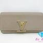 ルイ ヴィトン LOUIS VUITTON ポルト フォイユ カプシーヌ M61249 ガレ グレージュ トリヨン レザー LV ロゴ 長財布 二つ折り財布 ロング ウォレット  【中古】【送料無料】 bs3657