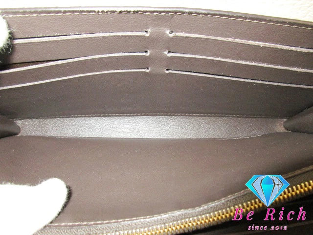 ルイ ヴィトン LOUIS VUITTON ポルト フォイユ カプシーヌ M61249 ガレ グレージュ トリヨン レザー LV ロゴ 長財布 二つ折り財布 ロング ウォレット  【中古】【送料無料】 bs3657