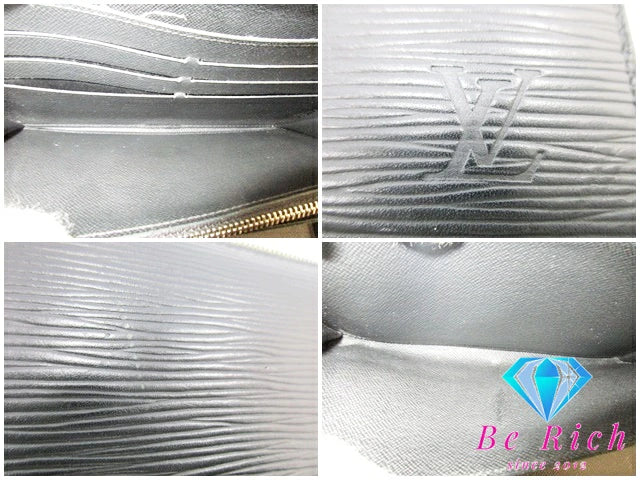 ルイ ヴィトン LOUIS VUITTON ラウンド ファスナー 長財布 エピ ジッピー オーガナイザー M63852 ノワール 黒 LV ロゴ 二つ折り財布 パスポート ケース ロング ウォレット【中古】【送料無料】bs3662