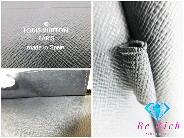 ルイ ヴィトン LOUIS VUITTON ラウンド ファスナー 長財布 エピ ジッピー オーガナイザー M63852 ノワール 黒 LV ロゴ 二つ折り財布 パスポート ケース ロング ウォレット【中古】【送料無料】bs3662