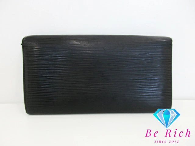 ルイ ヴィトン LOUIS VUITTON 長財布 エピ ポルト モネ クレディ M63592 ノワール 黒 ブラック 旧 サラ 二つ折り財布 ロング ウォレット 【中古】【送料無料】bs3665